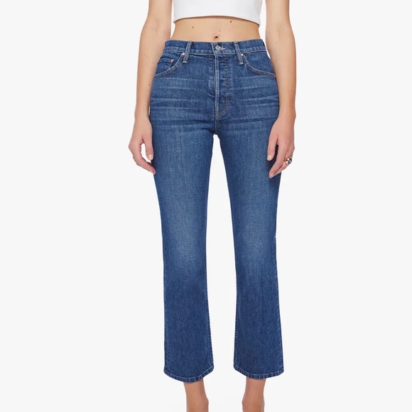 MOTHER The Tomcat High Rise Ankle Straight Leg Jeans in Cannonball 30 - Picture 1 of 6